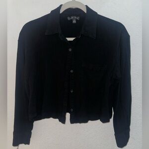 Moa Moa Button Up Crop Top